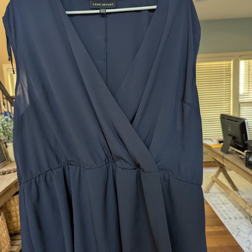 Lane Bryant Navy Blue Shirt